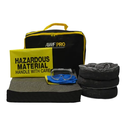 Miniatura 8 de AWF PRO Kit de derrames universal para camionero portátil, 32 piezas: perfecto para camiones, restaurantes, vehículos y hogares. Contiene súper