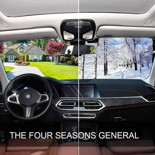 Miniatura 7 de Parasol para parabrisas con diseño de águila calva, diseño de amapola dorada para ventana delantera de automóvil, visera plegable de 55 x 27.6