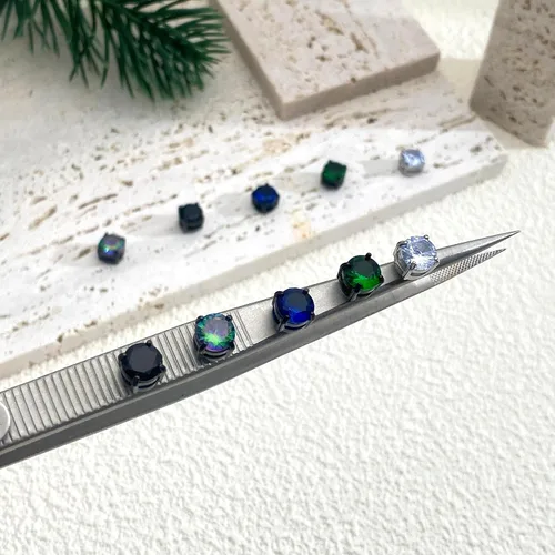 Miniatura 4 de KWUNCCI Magnetic Stud Earrings for Men, 5 Pairs Stainless Steel Clip On Earrings for Men Studs, Non Pierced Earrings for Men, Fake Earrings Men, Non