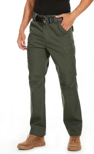 Pantalones de senderismo para hombre, Ripstop tácticos para hombre, pantalones de trabajo ligeros para hombre, impermeables, BDU para viajes al aire