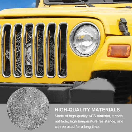 Miniatura 4 de Insertos de parrilla delantera para Jeep Wrangler TJ 1997-2006 (cromado)