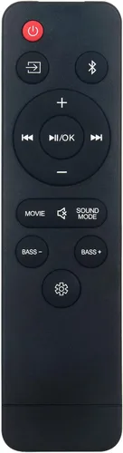 Control remoto de repuesto aplicable para ONN Soundbar 100043839 Sistema de altavoces de barra de sonido