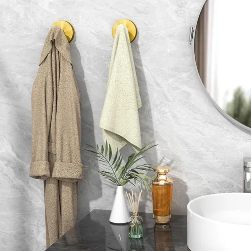 Miniatura 7 de Ninth Five Ganchos de succión de ducha con ventosa, ganchos de pared de baño resistentes para toallas, batas, esponjas, gancho metálico extraíble