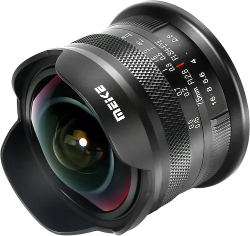 Miniatura 3 de Meike Lente de ojo de pez circular ultra ancha de 0.295 in F/2.8 de gran apertura, lentes de enfoque manual compatibles con cámara sin espejo Canon