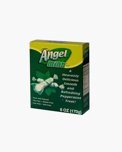 Miniatura 6 de Original Angel Mint Caja de 40 onzas Golosinas de menta envueltas individualmente Caramelos antiguos Puro y natural Sin grasa Sin gluten