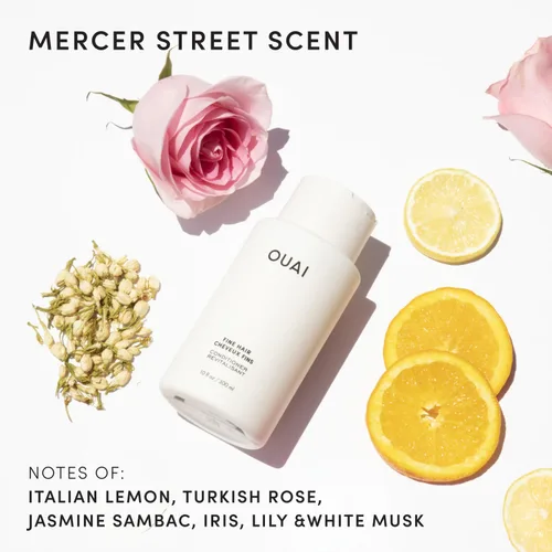 Miniatura 2 de OUAI Recambio de acondicionador para cabello fino, acondicionador voluminizador hecho con queratina, biotina y aceite de semilla de chía, añade