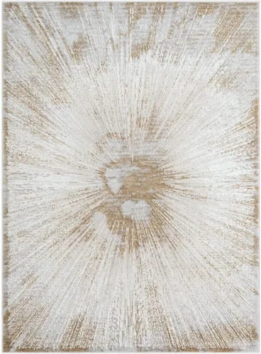 Miniatura 3 de LUXE WEAVERS Alfombra abstracta con patrón de chispa dorada 4x5 para salas de estar