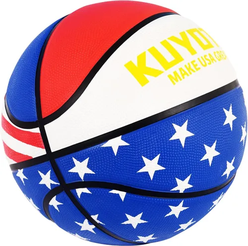 Miniatura 20 de KUYOTQ Kids Toddler Youth Adult Size 3/4/5/6/7 Basketball 22/25.5/27.5/28.5/29.5" Thickened Rubber or Faux Leather Indoor Outdoor Basketball for