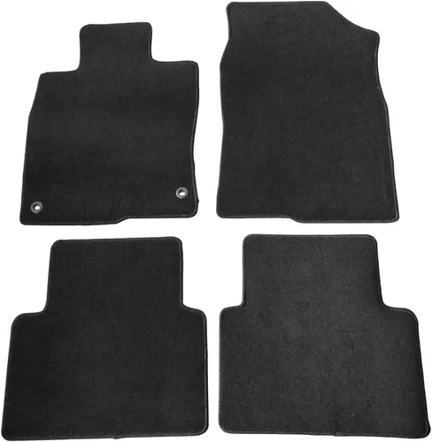 FREEMOTOR802 Alfombrillas de nailon para automóvil, para Honda Civic 2016-2021, accesorios interiores de repuesto antideslizantes, color negro, 4