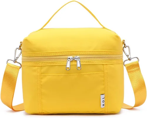 Miniatura 19 de NOL Natural Organic Lifestyle - Loncheras aisladas para mujer, bolsa enfriadora, ligera, de nailon, impermeable, para el trabajo