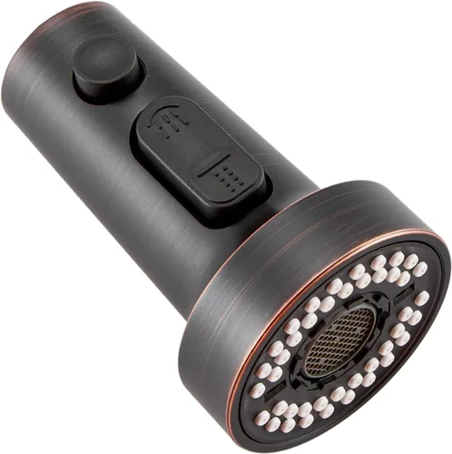 Miniatura 11 de TIORIY Cabezal de Repuesto para Grifo de Cocina Negro, con 15 Adaptadores de Plástico Cabezal Rociador de Grifo Extraíble, Boquilla Rociadora Negro