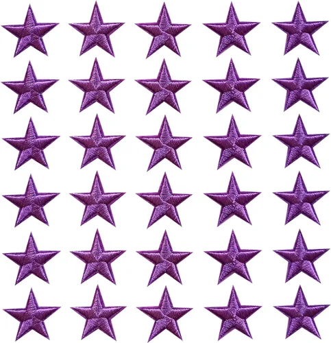 Miniatura 27 de 5 parches para planchar con estrellas negras, parches bordados para ropa, chaquetas, sombreros, mochilas, jeans (3.2 pulgadas)