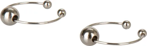 Miniatura 3 de California Exotics - Joyería corporal sin perforación para pezón y clítoris, plata