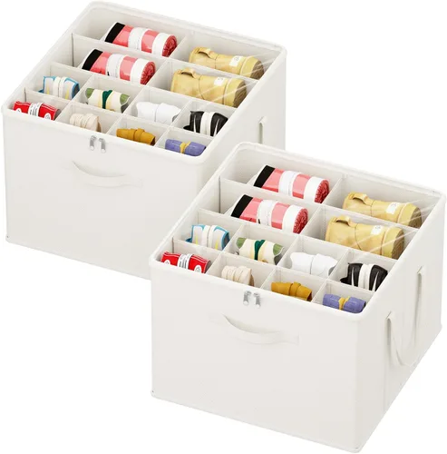 Miniatura 28 de Lifewit Organizador de almacenamiento de zapatos para armario para 12-16 pares, contenedor de almacenamiento grande de tela con cubierta
