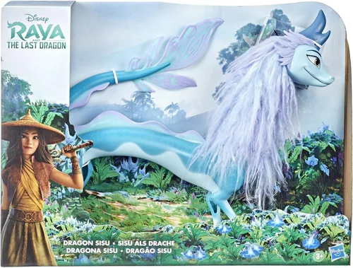 Miniatura 2 de Disney Princess Figura de Raya y el último dragón Sisu, muñeca de dragón con pelo, juguete para niñas y niños a partir de 3 años