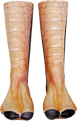 Miniatura 4 de Calcetines de patas de animales, loco diseño en 3D de patas de gatos, perros y tigres. Divertido regalo navideño para mujer u hombre adultos