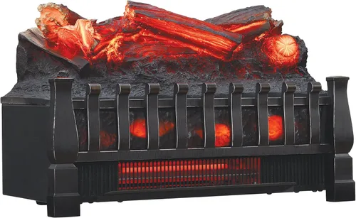 Duraflame Set de Troncos Eléctricos 1,000 Pies Cuadrados de Calentador, Troncos Artificiales Falsos con Llamas Infrarrojas para Chimeneas