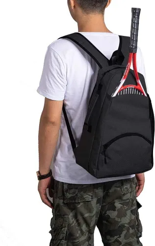Miniatura 2 de QCWN 2 bolsas de tenis de raqueta, bolsas de tenis para hombres y mujeres, mochila de tenis, bolsa de tenis duradera, bolsa de pickleball de tenis