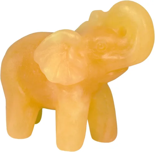 Miniatura 13 de Escultura de elefante de cristal de obsidiana negra de 2 pulgadas, hecha a mano, piedra curativa, figura de animal, decoración espiritual