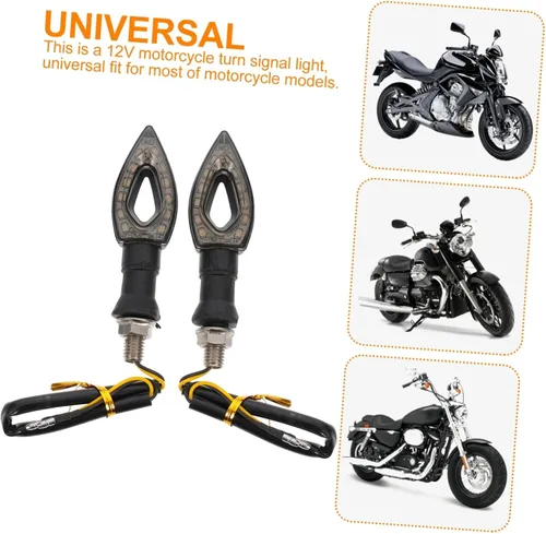 Miniatura 4 de Mikinona Kit de luces de motocicleta, 2 indicadores de señal de giro, luces de giro para una conducción segura