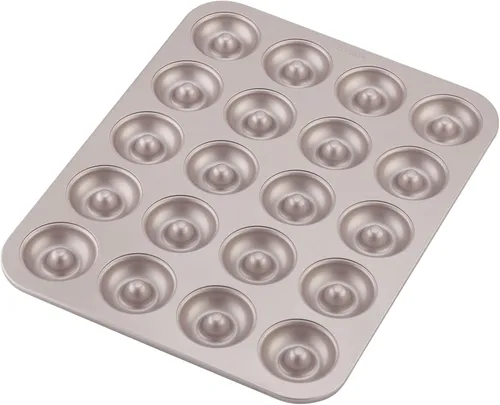 Miniatura 16 de CHEFMADE Molde de donas para tartas, 12 cavidades antiadherentes en forma de oso para hornear al horno (dorado champán)