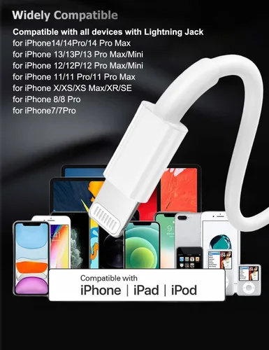 Miniatura 8 de Paquete de 1 auriculares con cable con conector Lightning para iPhone, auriculares intrauditivos, micrófono integrado y auriculares de control
