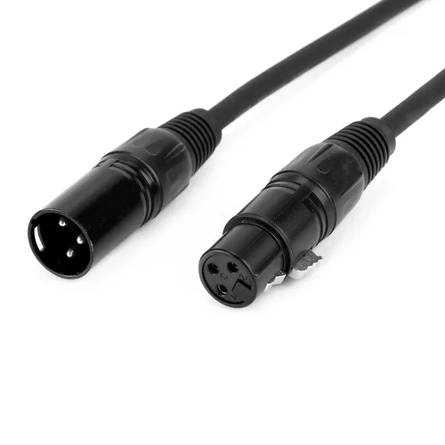 Miniatura 3 de MFL. Cable DMX flexible de 10 pies de señal de 3 pines XLR macho a hembra, cable para iluminación de escenario, luces de DJ, impedancia de 110