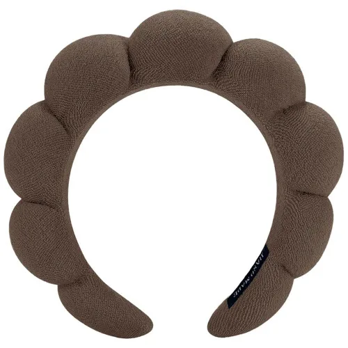 Miniatura 12 de AOENJIE Diademas de spa para lavar la cara o maquillaje, diademas de burbuja de esponja para el cuidado de la piel, diadema de tela de rizo