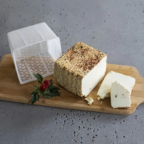 Miniatura 2 de Browin 411313 Molde para queso ricotta de cuajo lechero 4.3 x 4.3 x 3.3 in, 17.64 oz, blanco