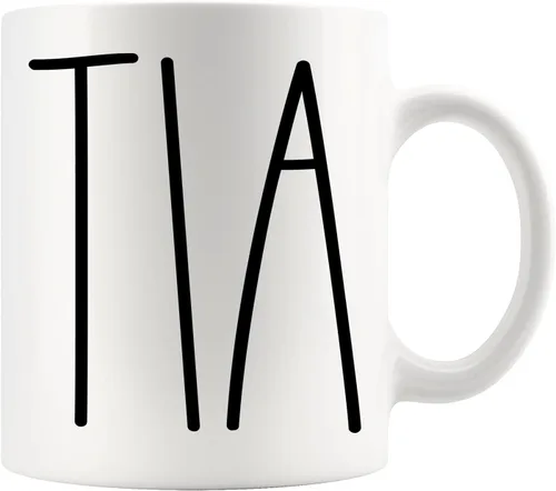 Taza de café Tia, regalos para Navidad, cumpleaños, día de la madre/día del padre, taza de café familiar para Best Tia Ever - 11 onzas