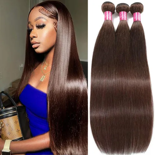 Miniatura 12 de Paquetes de pelo lacio brasileño, cabello humano virgen 100% sin procesar, color negro natural, 4 paquetes, 12, 14, 16 y 18 pulgadas