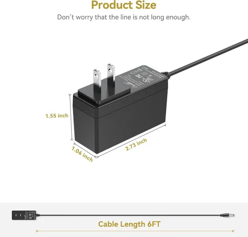 Miniatura 3 de Cable de alimentación de repuesto para Schwinn A10 A15 A20 A25 120 130 240 227P 213 220 223 230 PT101 bicicleta estática Gold's Gym Cycle Trainer