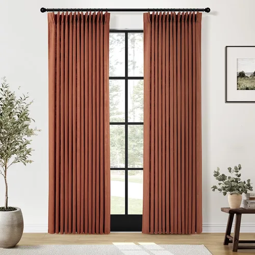 Miniatura 12 de Cortinas de lino plisadas