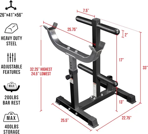 Miniatura 2 de Valor Fitness Estación ajustable para rizos de pie, equipo de entrenamiento de brazo para gimnasio en casa para rizos de predicador con barra