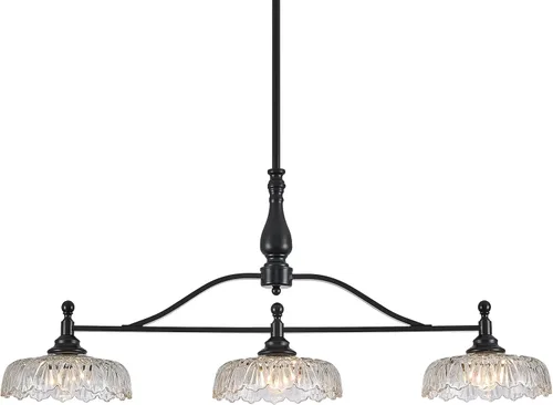 Miniatura 9 de HDDFL Glass Chandelier Ceiling Pendant Lighting Fixture 2 Lights Hanging Lamp for Bedroom Living Room Mater Room Hallway