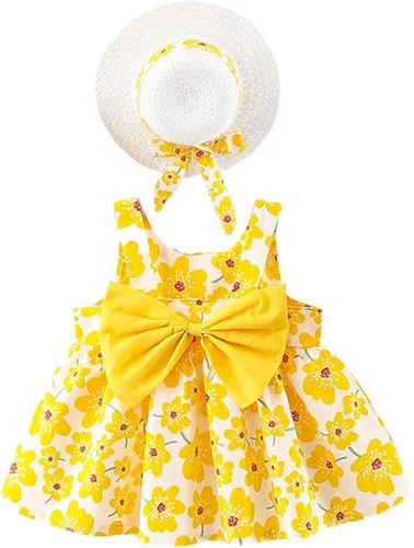 Miniatura 38 de Vestido tutú de verano para niñas pequeñas, sin espalda, vestido de princesa para fiesta de cumpleaños, vestido de verano con lazo floral