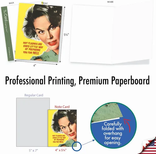 Miniatura 6 de The Best Card Company - 10 tarjetas de felicitación divertidas en blanco para mujer (4 x 5.12 pulgadas) - Surtido en caja para todas las ocasiones