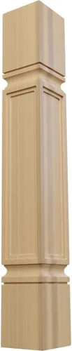 Miniatura 20 de Ekena Millwork COL03X03X35KEAL 3 ménsula de acanto pequeña, 3/4 de pulgada de ancho x 3 3/4 pulgadas de profundidad x 35 1/2 pulgadas de alto