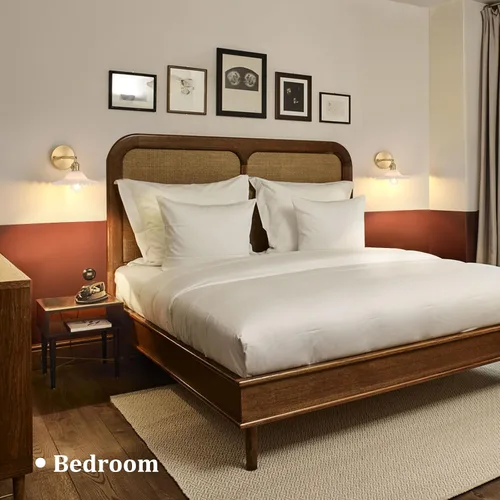 Miniatura 2 de Shenmoyl Apliques de pared vintage con pantalla de cristal de loto blanco de 180 grados, ajustable, de latón, con cable, moderna lámpara de pared