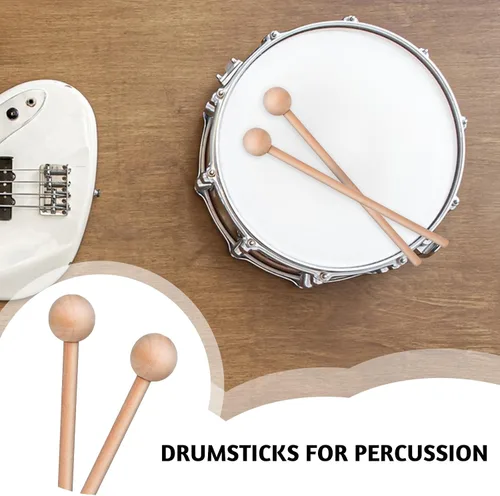 Miniatura 5 de Palitos de percusión de madera de 8 pulgadas, palitos de ritmo de madera, palitos de percusión, palitos de percusión, mazos de xilófono, mazo
