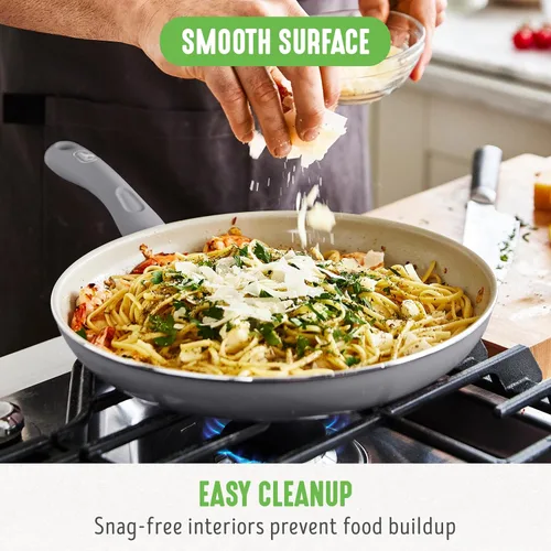 Miniatura 7 de GreenLife Soft Grip - Sartén antiadherente de cerámica saludable de 8 pulgadas, sin PFAS ni PFOA, apta para lavavajillas, sartén para tortilla
