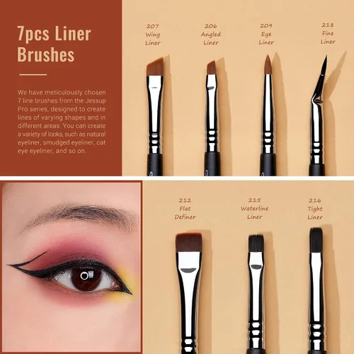 Miniatura 8 de Jessup Pinceles de maquillaje T336 con cepillo de ojos profesional Set T341