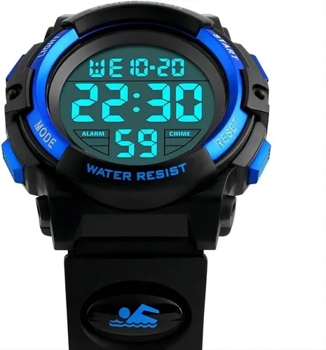 Miniatura 5 de MJSCPHBJK Reloj para niños, reloj para niños de 3 a 15 años, reloj digital deportivo al aire libre, multifuncional, cronógrafo LED 50 M, calendario