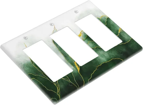 Miniatura 640 de Placa Decorativa de Pared de Granja Rústica con Cuerno de Madera para Puerta de Granero 1 Banda Duplex Cubiertas de Toma Eléctrica Soltera