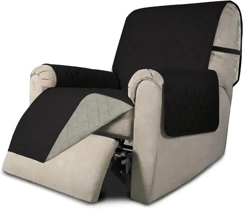 Miniatura 138 de Easy-Going - Funda para sofá, futón y sillón sin reposabrazos, reversible, resistente al agua, para mascotas y niños (azul oscuro/azul claro)