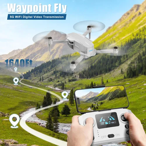 Miniatura 4 de Oddire - Drones con cámara para adultos 4K, GPS con retorno automático, vuelo de puntos de referencia, vuelo en órbita, seguimiento GPS, control por