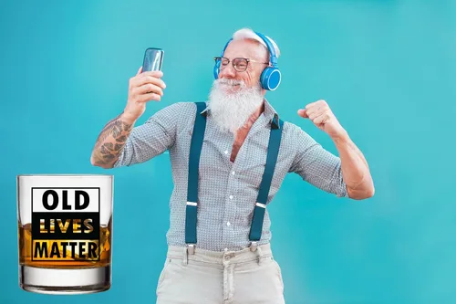 Miniatura 2 de Old Lives Matter - Vaso de whisky escocés, 11 onzas, divertidos regalos de jubilación o cumpleaños para hombres, regalo único para papá, abuelo