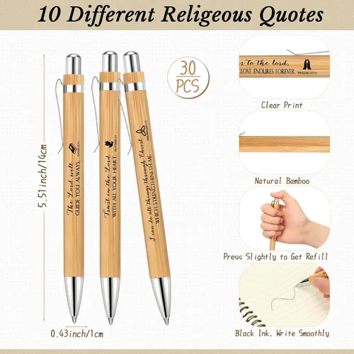 Miniatura 3 de Ctosree 60 unidades de regalo cristiano a granel para mujeres, cuaderno de versículos de la Biblia, diario de oración, bolígrafo inspirador, bloc