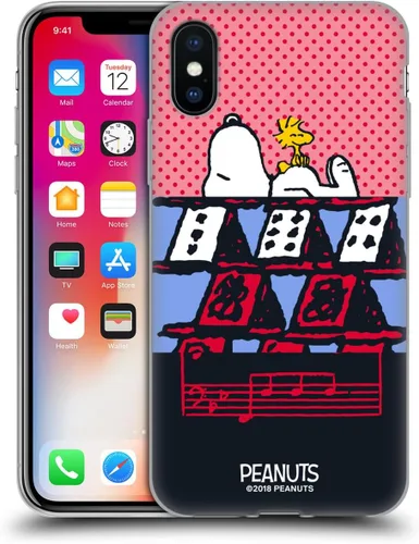 Miniatura 121 de Head Case Designs Funda de gel con licencia oficial de Peanuts Snoopy & Woodstock Halfs and Laughs [protección de grado militar] compatible
