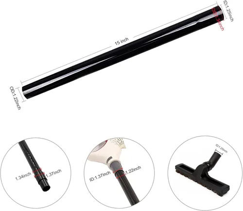 Miniatura 4 de ANBOO Varitas de extensión de 1.260 in de 1 1/4 pulgadas para accesorios de aspiradora de tienda, accesorios de aspiradora de 1.25 pulgadas, tubo